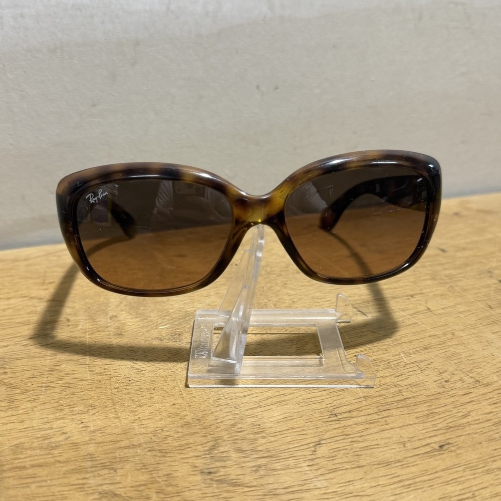 Ray-Ban RB4101 Jackie Ohh Tortoise Brown Cat Eye Sunglasses 58-17 135 3N Y2K